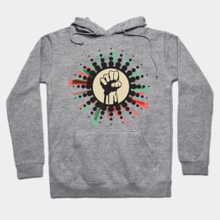 ☻ RETRO Fist Power ☻ retro color pallete / retro style sticker ✔ Hoodie